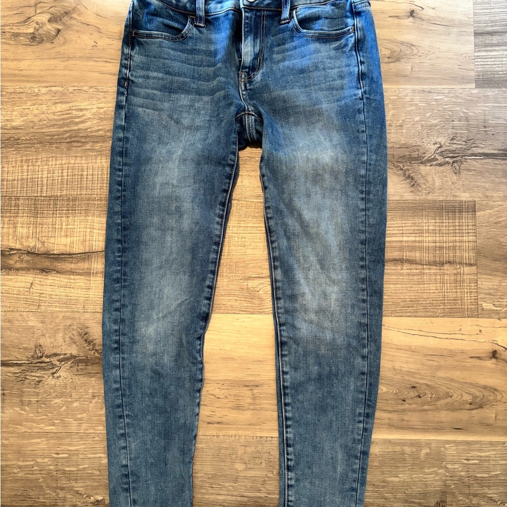 American Eagle Outfitters Blue Skinny Jeans Medium Wash